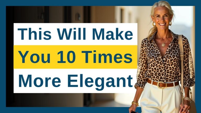 Read more about the article 7 Simple WARDROBE CHANGES That Make WOMEN 50+ Look RICH
