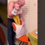 Exhausted dad innovates unique parenting hacks #shorts