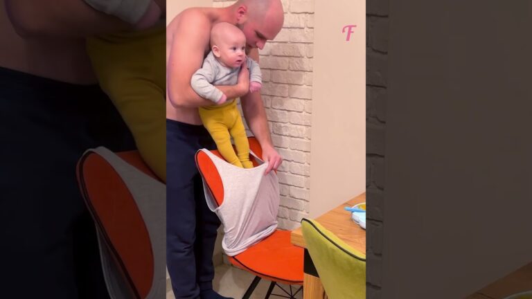 Read more about the article Exhausted dad innovates unique parenting hacks #shorts