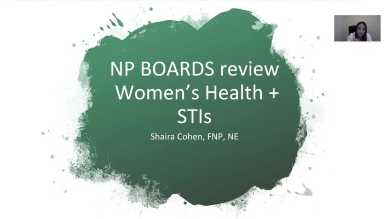 Read more about the article Women’s Health and STIs, for NP boards