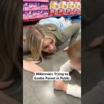 Millennials Trying to Gentle Parent inPublic #funnyshorts #momhumor #parentinghumor #gentleparenting