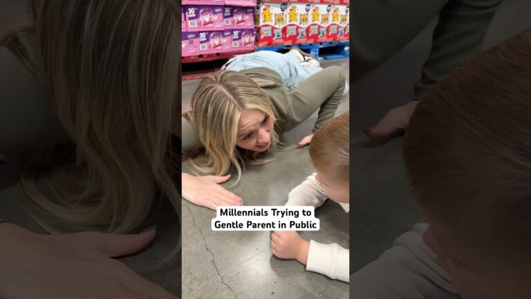 Read more about the article Millennials Trying to Gentle Parent inPublic #funnyshorts #momhumor #parentinghumor #gentleparenting