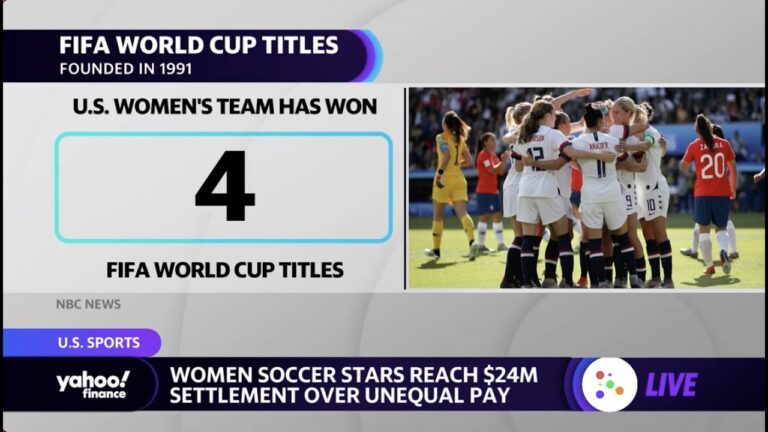 Read more about the article U.S. Soccer equal pay settlement ‘monumental’ for women’s sports: Yahoo